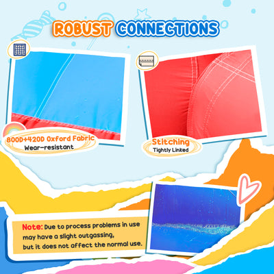 Outsunny 4 in 1 Kids Bouncy Castle Large Sailboat Style Inflatable House Slide Trampoline Water Pool Climbing Wall with Blower Carrybag for Kids Age 3-8, 2.65 x 2.6 x 2m 