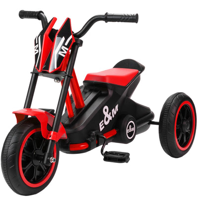 AIYAPLAY Kids Tricycle Baby Trike, Kids Trike with Pedal, 3 Wheel Toddler Balance Bike for Indoor Outdoor Use, Red 