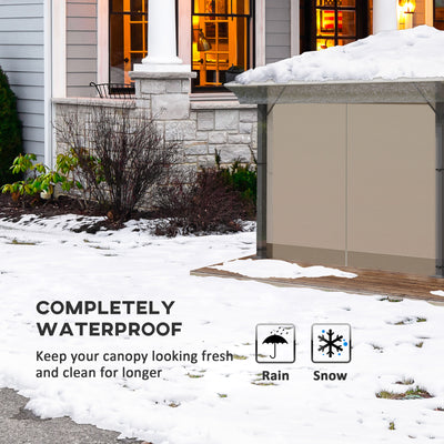 Outsunny 3 x 3 (m) Gazebo Protective Cover, Waterproof Cover for Gazebo, Canopy, and Tent 
