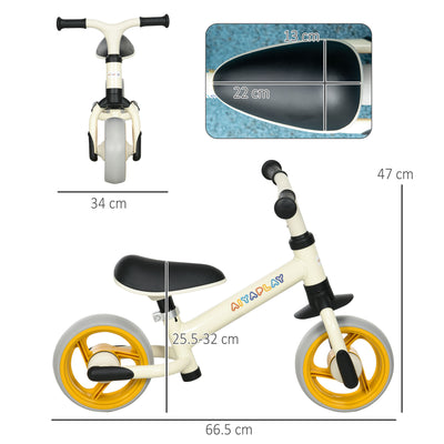 AIYAPLAY 8" Balance Bike, Lightweight Training Bike for Children, with Adjustable Seat, EVA Wheels, Easy installation - Orange 