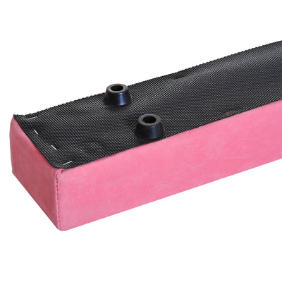 HOMCOM 2.1M 7FT Gymnastics Folding Balance Beam Home Gym Training Exercise Sports - Pink 