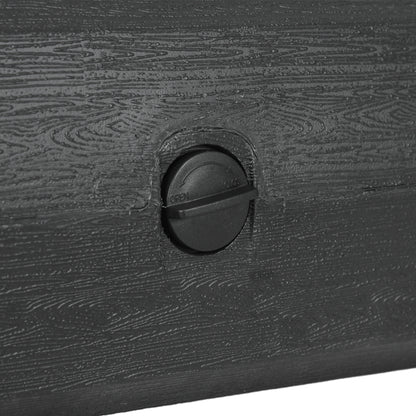 Outsunny 40kg Square Umbrella Parasol Base with Wood Effect, Plastic Umbrella Stand for Outdoor Patio Umbrella, Black