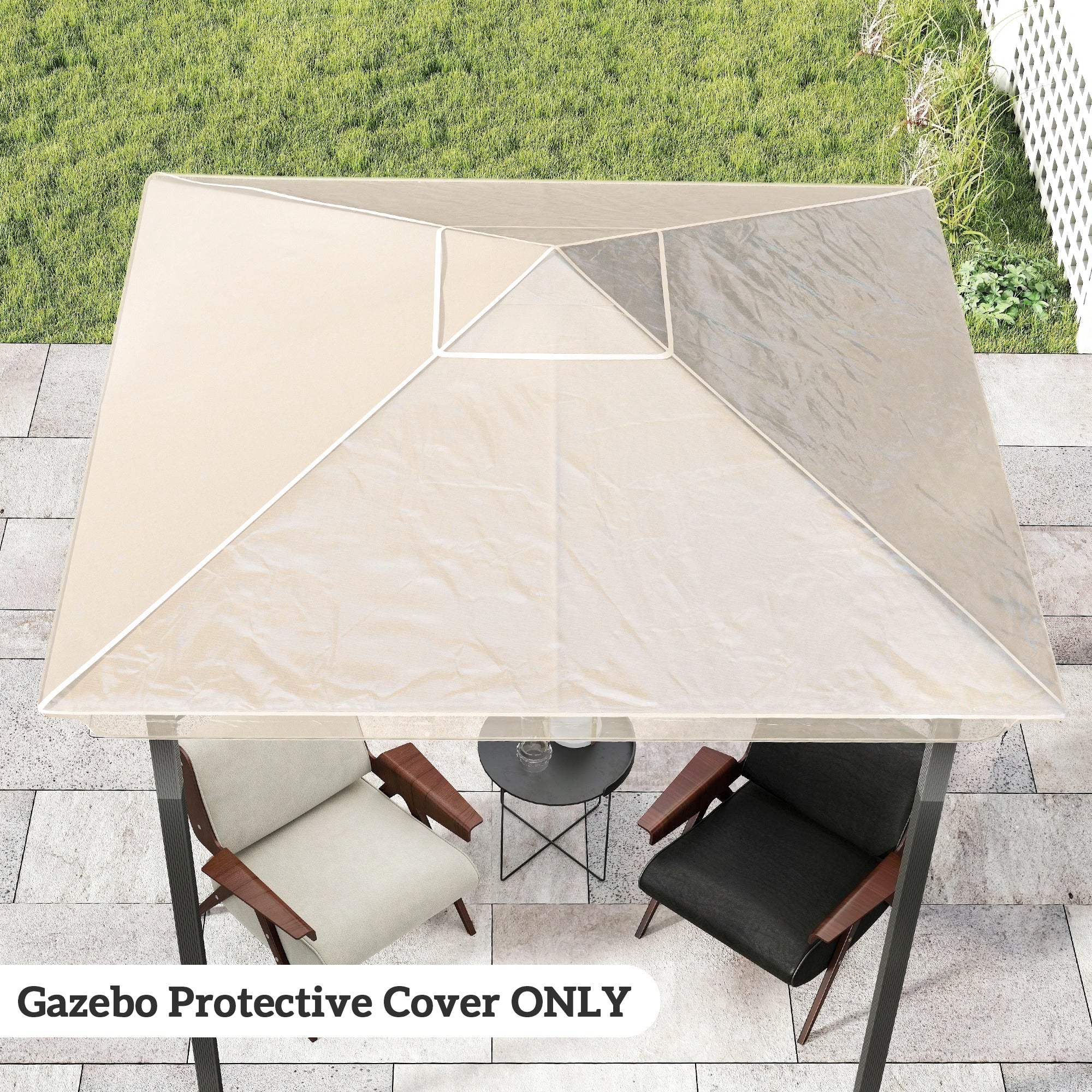 Outsunny 2 x 2 (m) Gazebo Protective Cover, Waterproof Cover for Gazebo, Canopy and Tent 