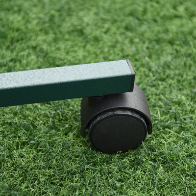 PawHut Bird Perch Stand with Perch, Four Wheels, Feeding Bowls for Small & Medium Birds, Green 