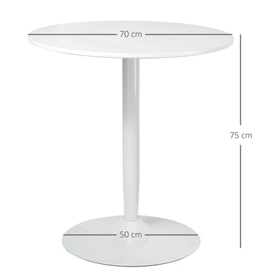 HOMCOM 75H x \'ce\'a670cm Two-Person Minimalistic Dining Table - White 