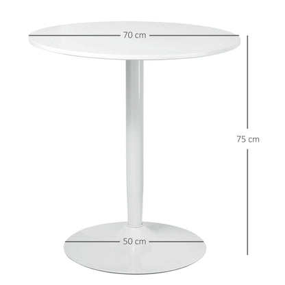 HOMCOM 75H x \'ce\'a670cm Two-Person Minimalistic Dining Table - White 