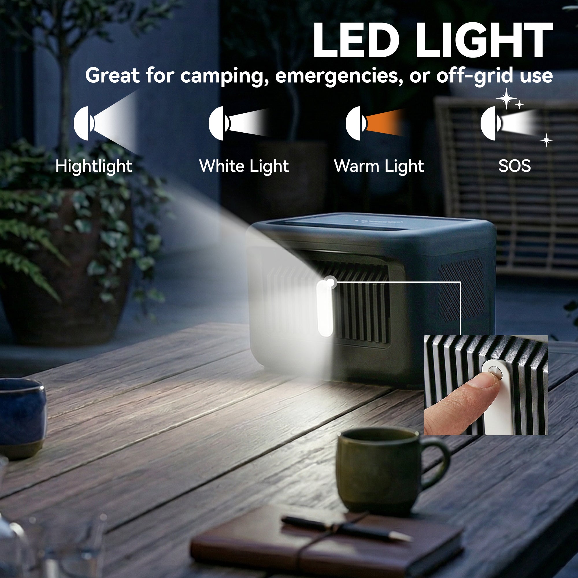 HOMCOM Portable Power Station with LiFePO4 Battery, 1.5H Fast Charge, Camping Power Pack with 600W AC/USB-A & USB-C Output 