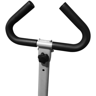 HOMCOM Stepper w/ Handle Hand Grip Workout Fitness Machine For Fitness Aerobic Exercise Home Gym Grey 