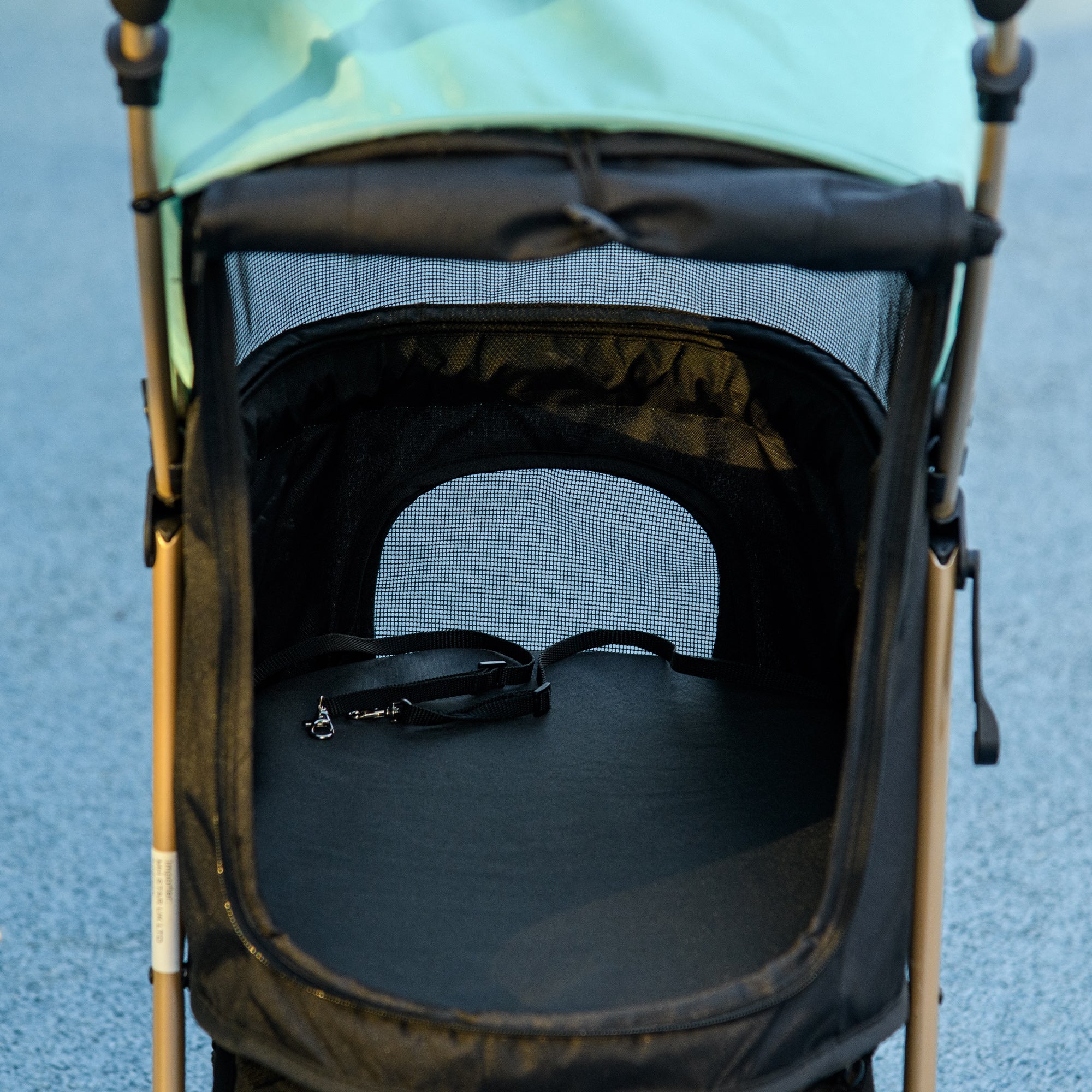 PawHut Pet Stroller for Small and Miniature Dogs, with Rain Cover - Green 