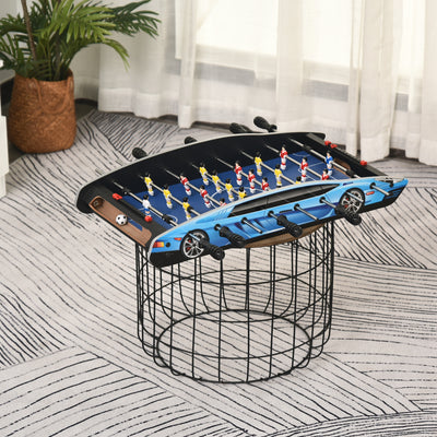 HOMCOM 29 Inch Mini Tabletop Football Foosball Gaming Table  Play Fun Game Toy 74.5L x 36.1W x 12H CM 