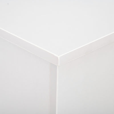 HOMCOM 113L Storage Chest, Storage Box with Flip-Top Lid and 2 Safety Hinges, Storage Trunk for Living Room, Entryway, 100 x 40 x 40 cm, White 
