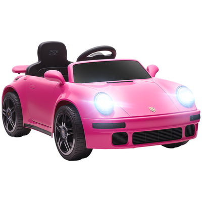 AIYAPLAY Licensed RUF CTR 2017 Electric Car for Kids, with Remote Control, Soft Start, MP3 Player, LED Lights, Pink 