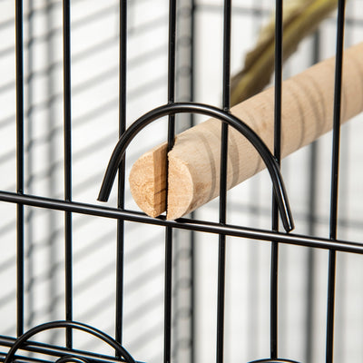 PawHut 1.53(m) Bird Cage, Pet Viary, Feeding Stand, with Wheels, Perch 