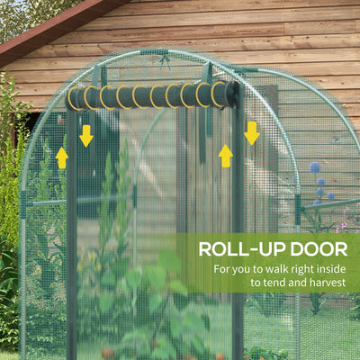 Outsunny 120 x 120cm Mini Polytunnel Greenhouse 