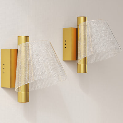 HOMCOM Led Wall Lamp 2 Pack, 5W Modern Indoor Starry Wall Light, Colour Temperature Adjustable 3000K/4000K/6500K, for Bedroom, Living Room, Hallway, Stairs, Gold Tone 