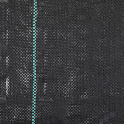 Outsunny 2m x 100m Heavy Duty Weed Control Membrane, Weed Membrane for Landscaping Driveway Gravel Artificial Grass Lawn Underlay, Black