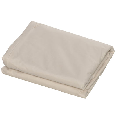 Outsunny 600D Oxford Cloth Furniture Cover, 3 Seater Sofa Protector for Garden Patio, Outdoor, Waterproof, Beige, 218 x 111 x 63-101 cm 