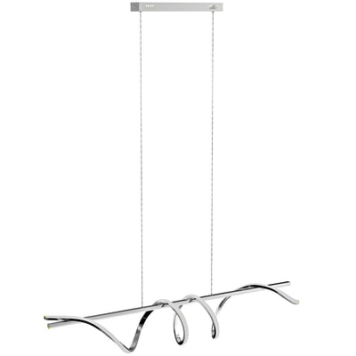 HOMCOM Pendant Light with 3 Colour Temperatures - Silver Tone 