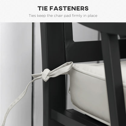 Outsunny Garden Bench Cushion 2 Seater Loveseat Seat Pad for Patio Swing Furniture for Indoor & Outdoor Use, 120 x 50 x 8 cm, Cream White 