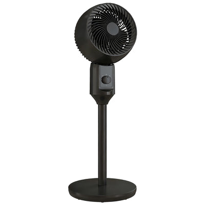 HOMCOM Air Circulator Fan Pedestal Cooling Fan with 3 Speed and Carry Handle, 9 Inch, Black 