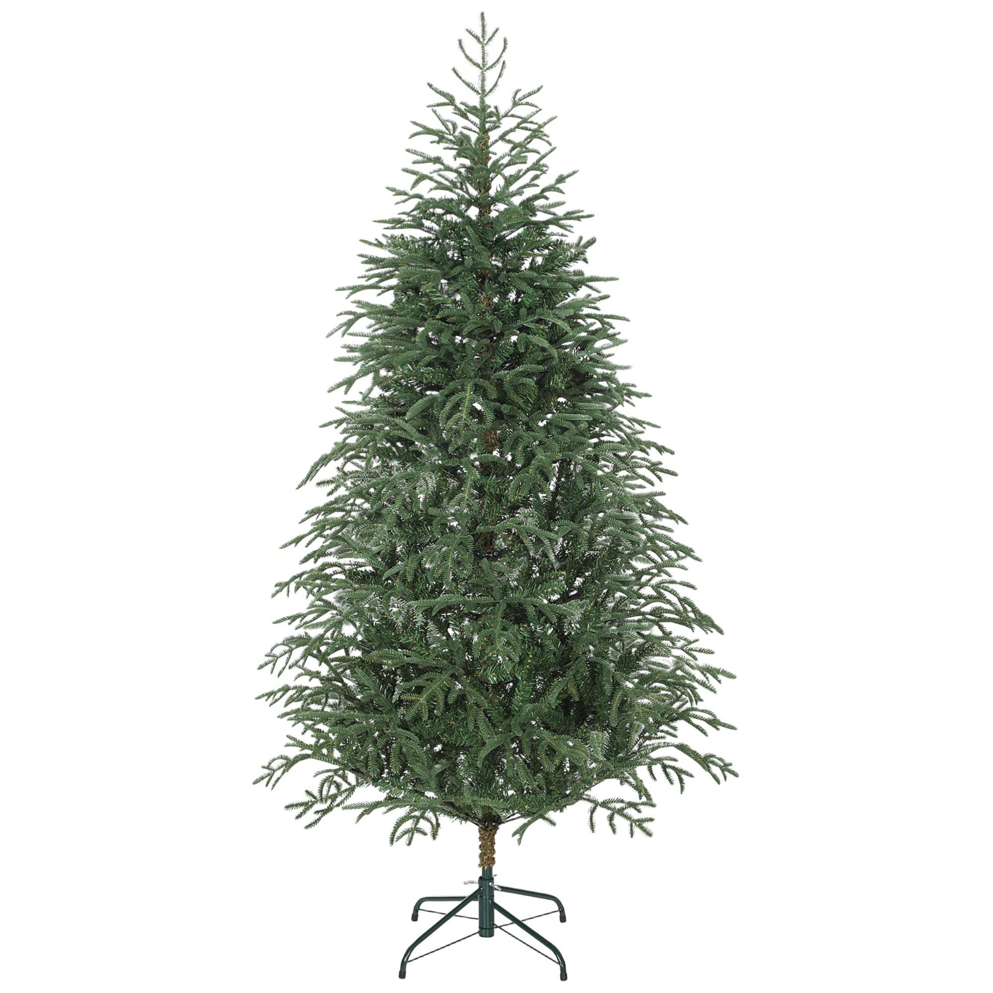HOMCOM 6 ft Full Spruce Christmas Tree with Realistic Dense Tips, Easy Assembly - Green 