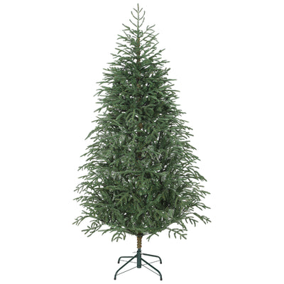HOMCOM 6 ft Full Spruce Christmas Tree with Realistic Dense Tips, Easy Assembly - Green 