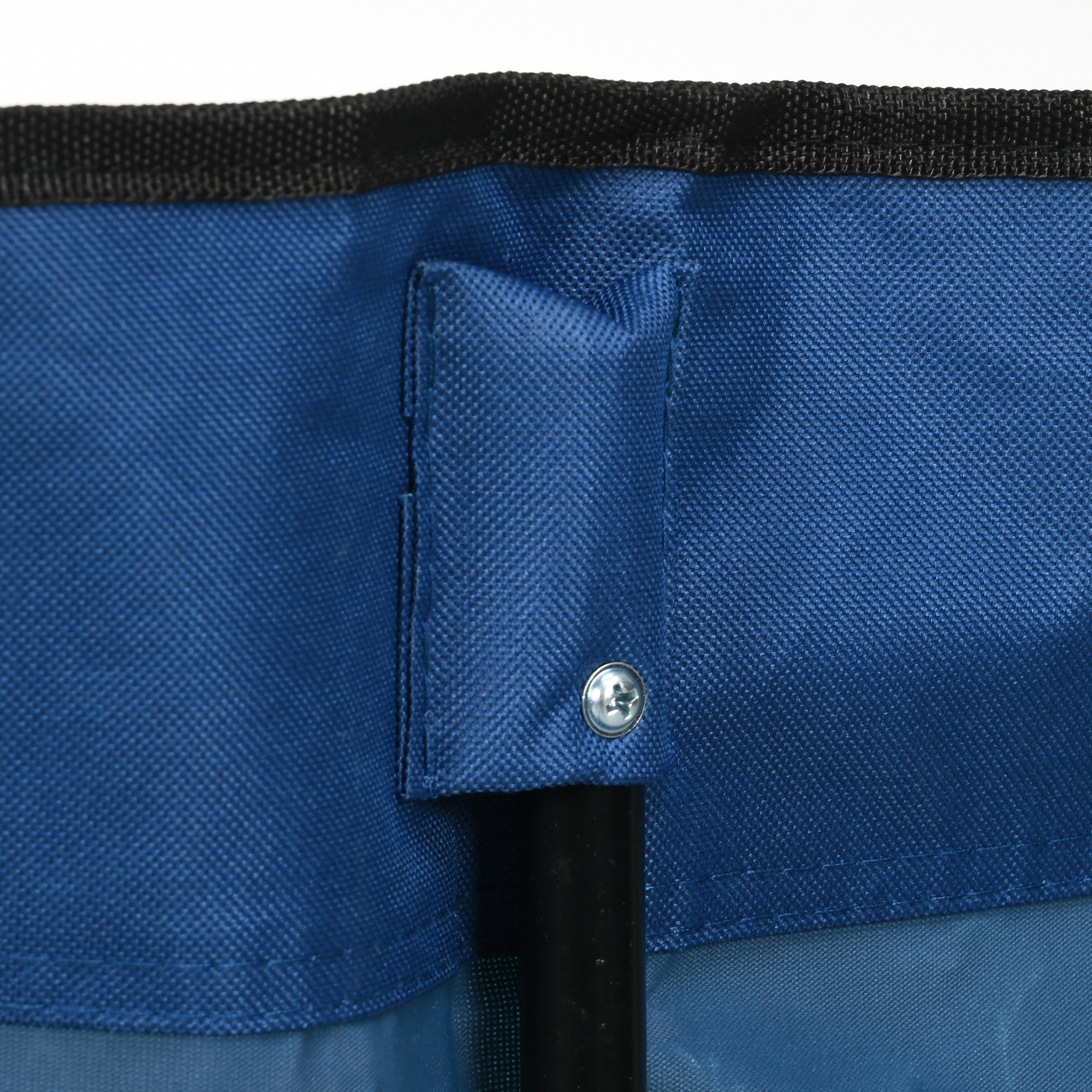 Outsunny 6 Seater Folding Camping Chair with Cup Holder & Carry Bag - Blue 