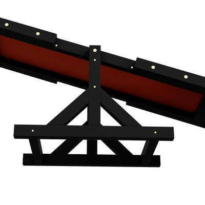 PawHut Wooden Pet Seesaw for Big Dogs, Dog Agility Equipment with Anti-Slip Surface - Black 