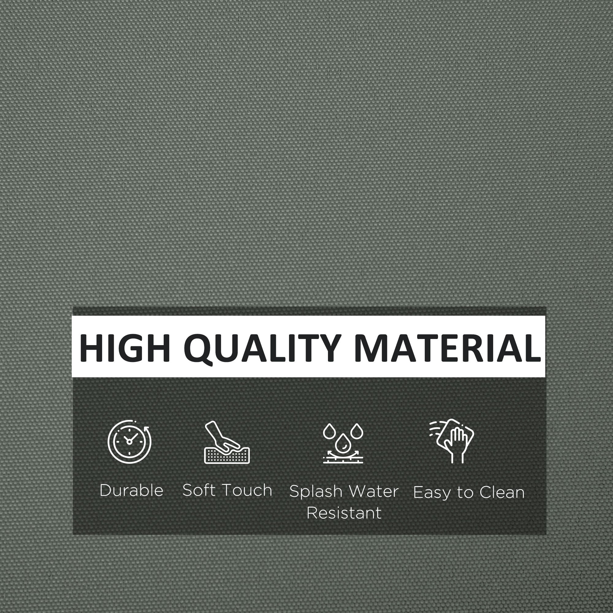 Outsunny Cushion Cover Replacement Garden Rattan Patio Furniture Seat Cover 