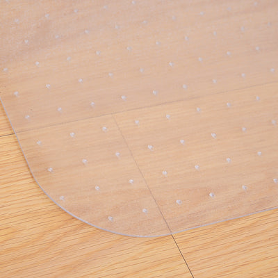 HOMCOM Office Carpet Protector Chair Mat Clear Spike Non Slip Studs Frosted Lipped 