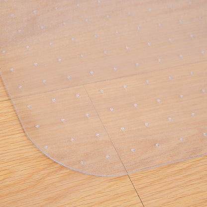 HOMCOM Office Carpet Protector Chair Mat Clear Spike Non Slip Studs Frosted Lipped 