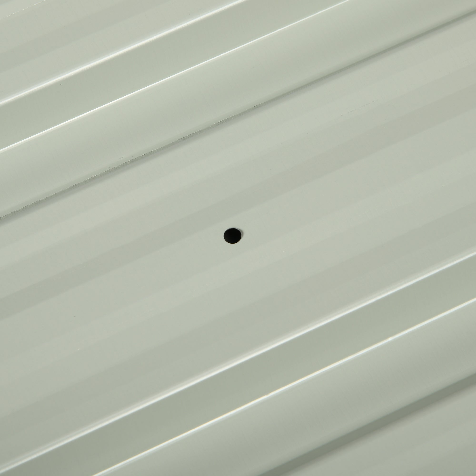 Outsunny Set of 12 Corrugated Steel Roof Sheet Panels - Dark Grey 
