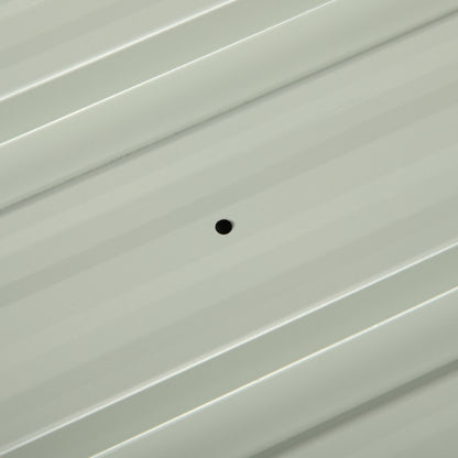 Outsunny Set of 12 Corrugated Steel Roof Sheet Panels - Dark Grey 