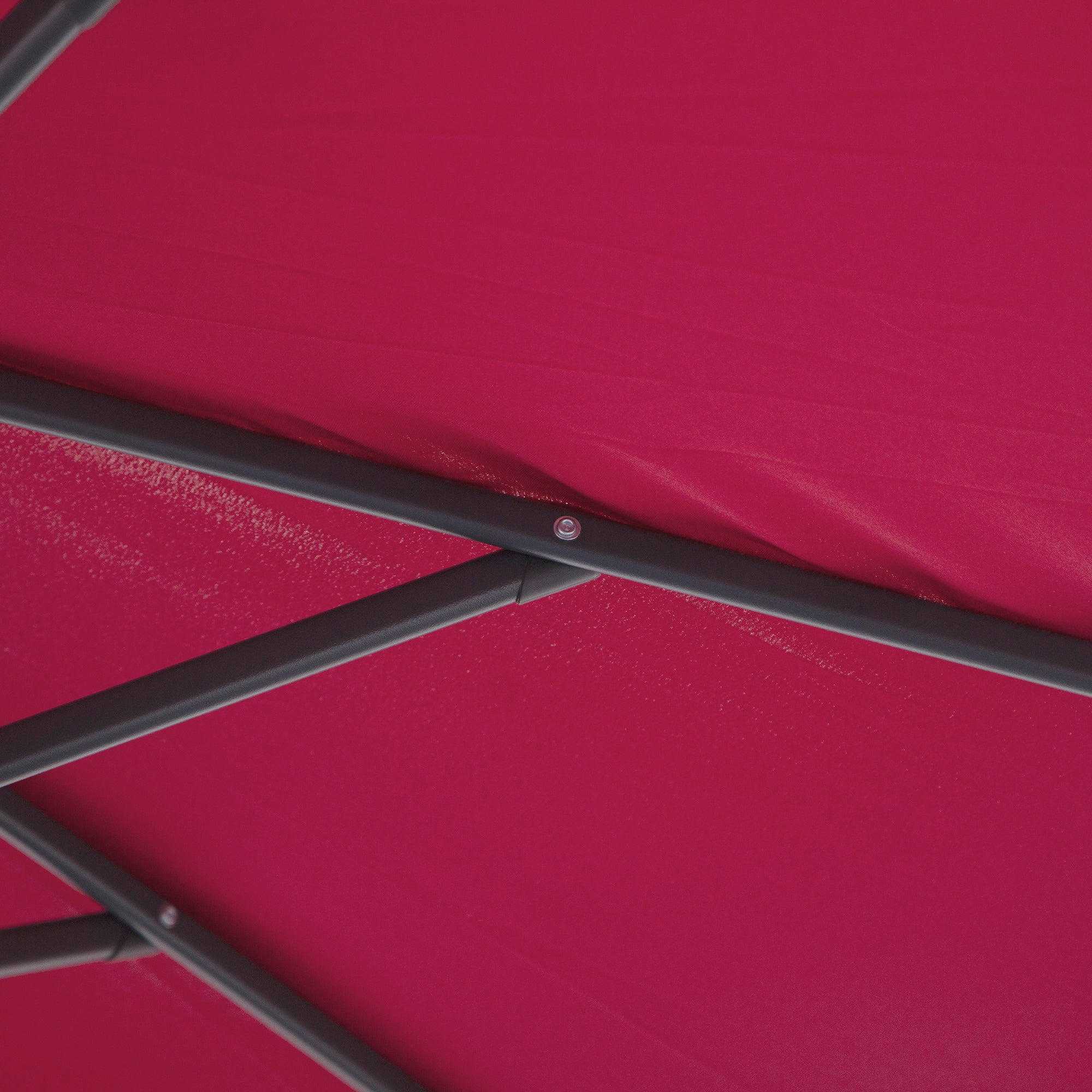 Outsunny 3m Water Resistant Terylene Hanging Parasol Wine Red 