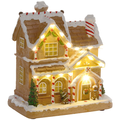 HOMCOM Gingerbread House Light & Music Christmas Decoration 