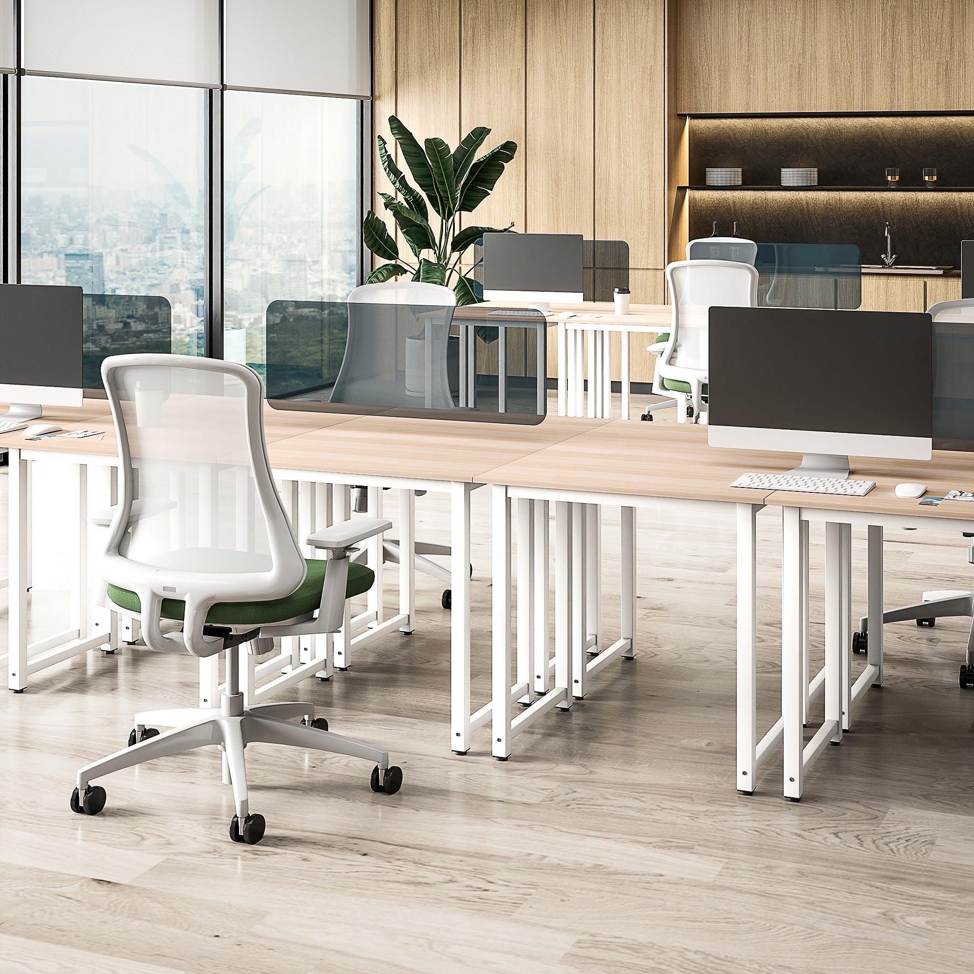 HOMCOM Computer Desk, Writing Table, 80 x 60 x 76cm Workstation for Home Office, Study with Metal Frame, Simple Assembly, White 