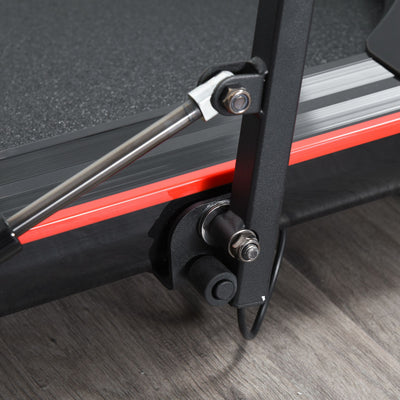 HOMCOM Foldable Walking Machine Treadmill 1-6km/h with LED Display & Remote Control Exercise Fitness for Home Office 