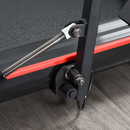 HOMCOM Foldable Walking Machine Treadmill 1-6km/h with LED Display & Remote Control Exercise Fitness for Home Office 