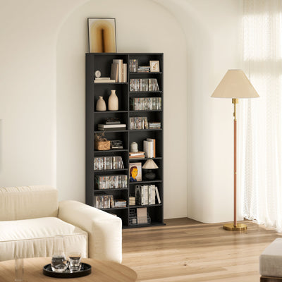 HOMCOM 640 CD Storage Tower - Black 