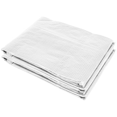 Outsunny 3 x 2 x 2m Greenhouse Replacement Cover ONLY Winter Garden Plant PE Cover for Tunnel Walk-in Greenhouse with Roll-up Windows Door Outdoor, White 