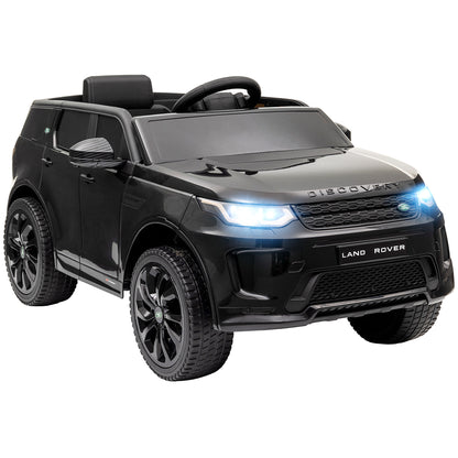 AIYAPLAY Licensed Land Rover Discovery Sport, 12V Kids Ride on Car w/ Remote Control, Lights, Music, Horn, for 3-6 Years, Black 