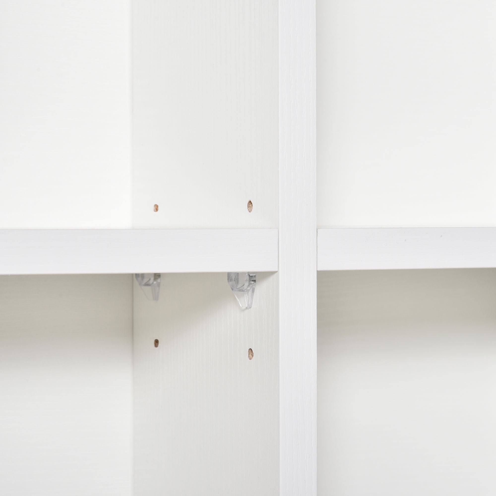 HOMCOM CD Storage Unit with Adjustable Shelves, 89 x 130.5 cm, White 