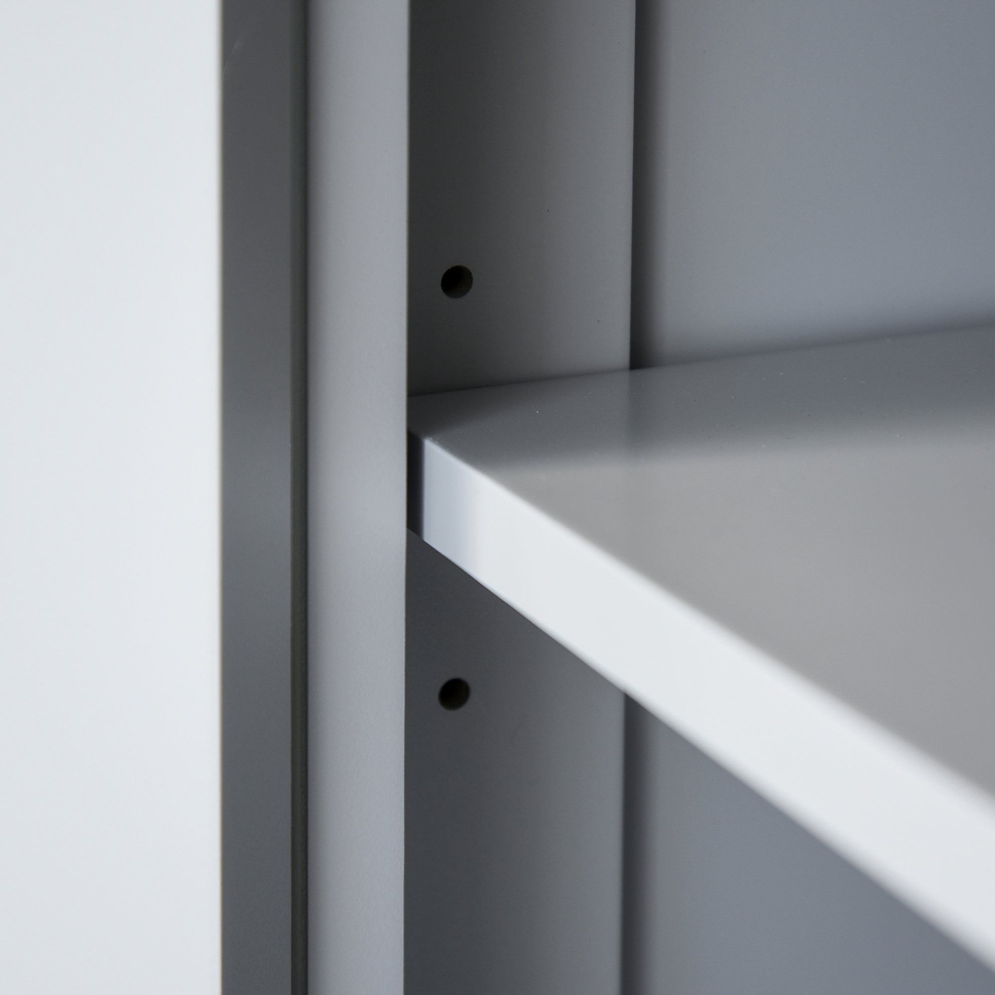 HOMCOM Multi-Storage Mid-Century Kitchen Cabinet - Grey 