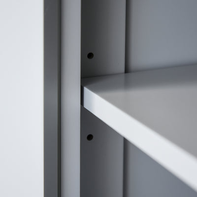 HOMCOM Multi-Storage Mid-Century Kitchen Cabinet - Grey 