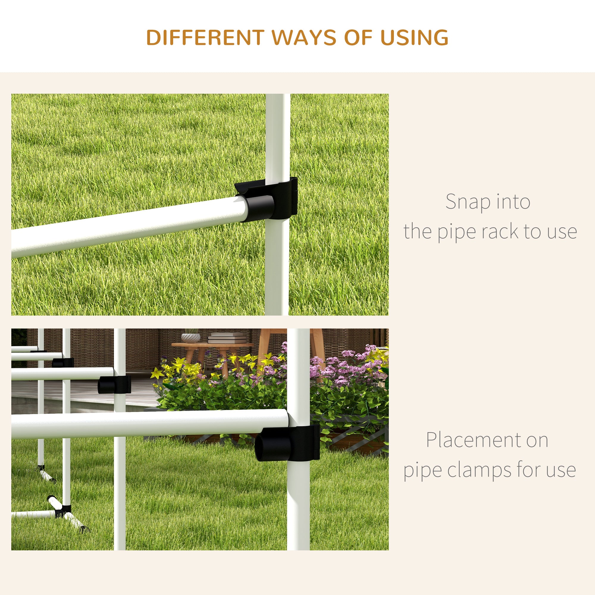 PawHut 4 Pieces Dog Agility Training Equipment, Adjustable Height Jumps Hurdle with Carrying Bag for Outdoor, White 