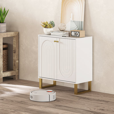 HOMCOM 2-Door Sideboard Storage Cabinet - White 