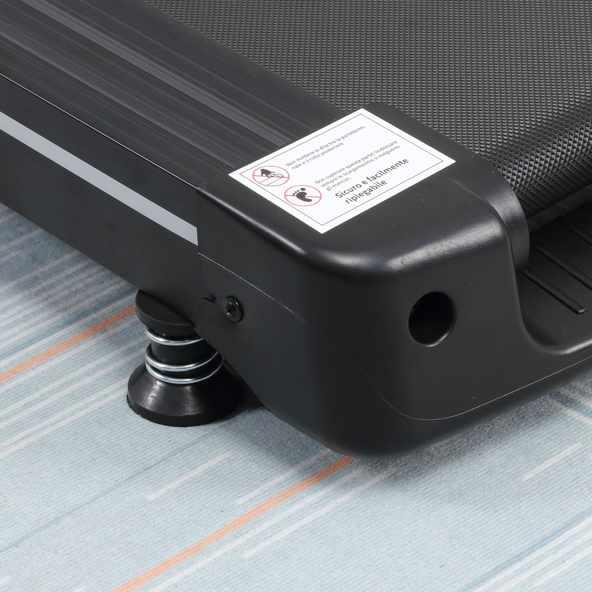 HOMCOM Folding Treadmill for Home Motorised Running Machine w/ LCD Display Black 