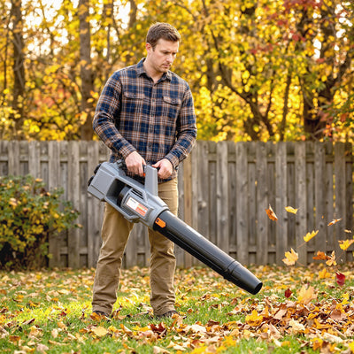 Outsunny Leaf Blower Cordless with 2 x 4000mAh Batteries & Charger, 36V Lightweight Garden Blower with 1000W Brushless Motor 