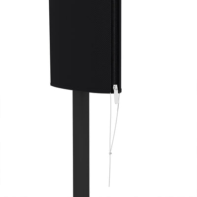 Outsunny Garden Parasol Cover, Outdoor Patio Umbrella Protector Weatherproof Garden Patio with Rod, Zipper for 2-4m Parasol, \'ce\'a660 x 160cm, Black 