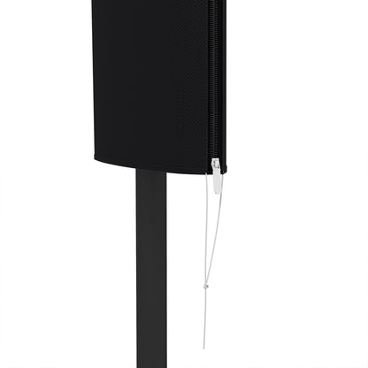 Outsunny Garden Parasol Cover, Outdoor Patio Umbrella Protector Weatherproof Garden Patio with Rod, Zipper for 2-4m Parasol, \'ce\'a660 x 160cm, Black